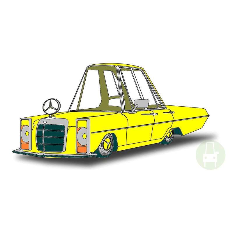 coming next - my car yellow w115 w114 230e mercedes